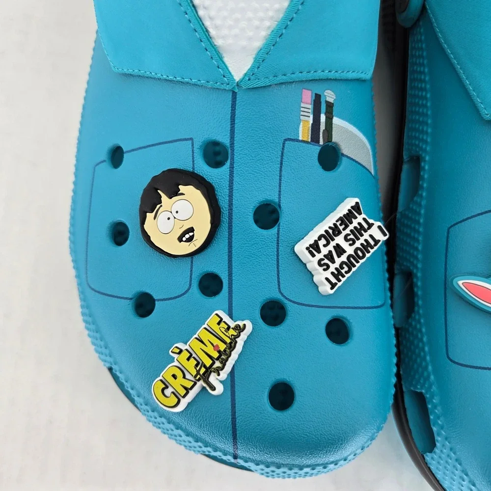 Crocs South Park Randy Marsh Classic Clog Teal Blue Mens 8 Womens 10 211502-90H